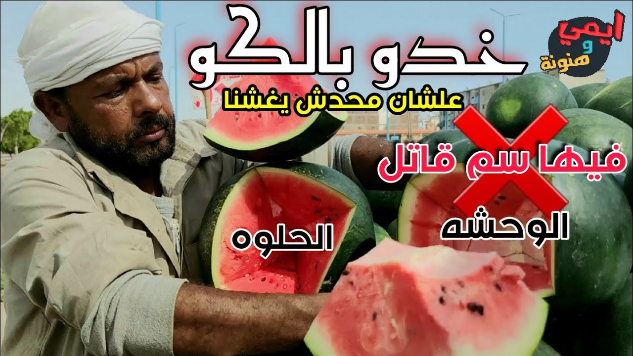 حذاري من هذا البطيخ المسرطن 🍉 تعرف عليه ولا تشتريه ببلاش 🔪 وازاي نختار البطيخة الحلوه الحمره المسكره