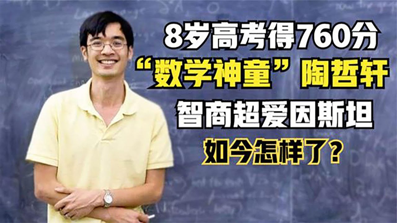 中国&ldquo;神童&rdquo;陶哲轩，智商超过爱因斯坦，8岁高考760分