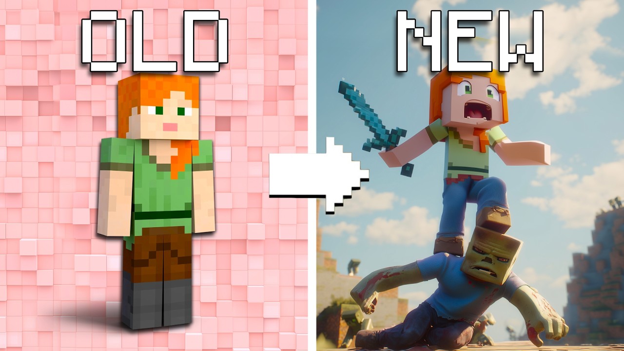 Evolution of Minecraft Alex – All Forms from Newbie to Heroine (Minecraft Animation)