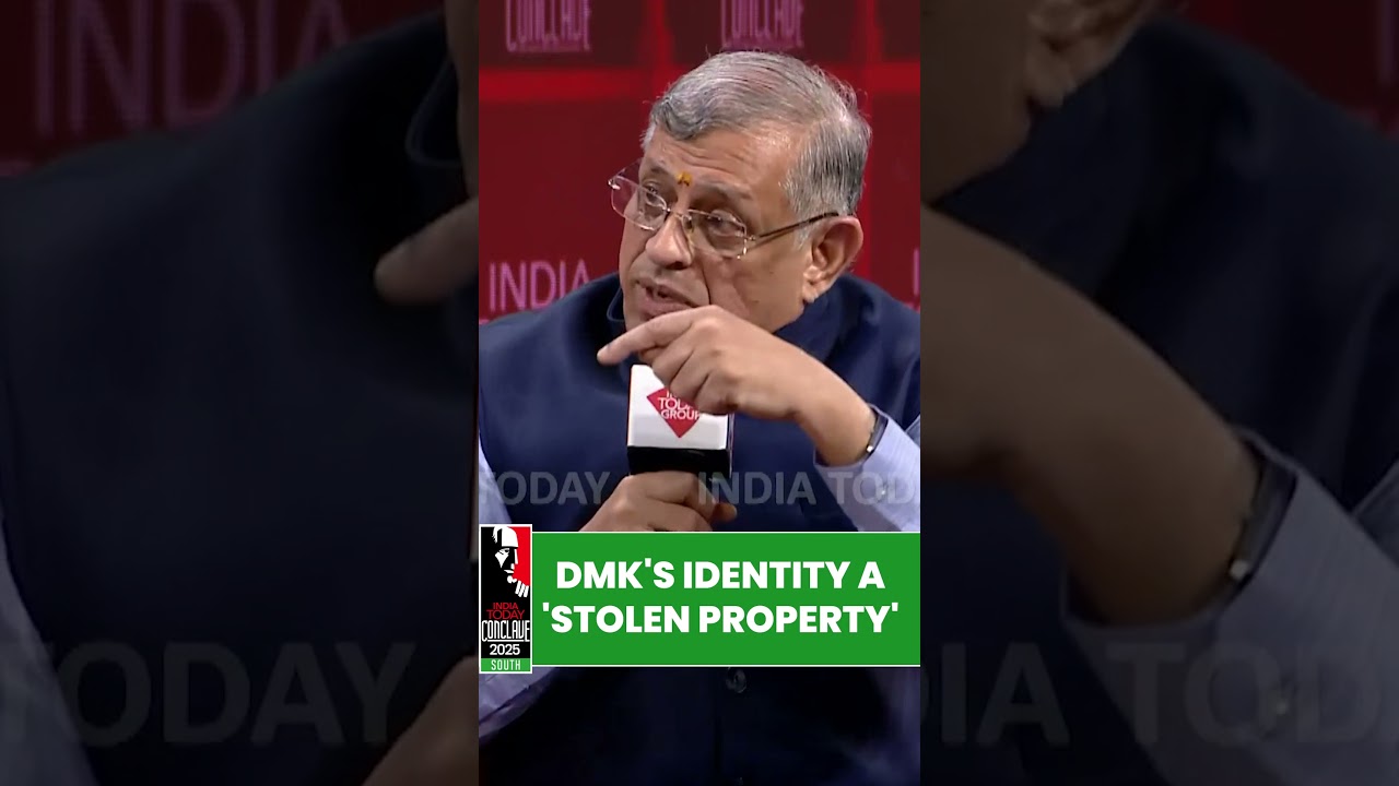 S. Gurumurthy Slams DMK&rsquo;s Dravidian Ideology as &lsquo;Stolen Identity&rsquo; at India Today Conclave South 2025