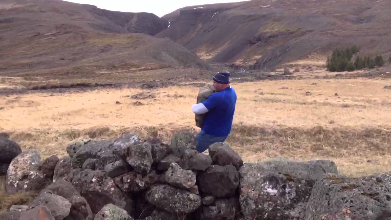 Taking a walk with the Husafell stone