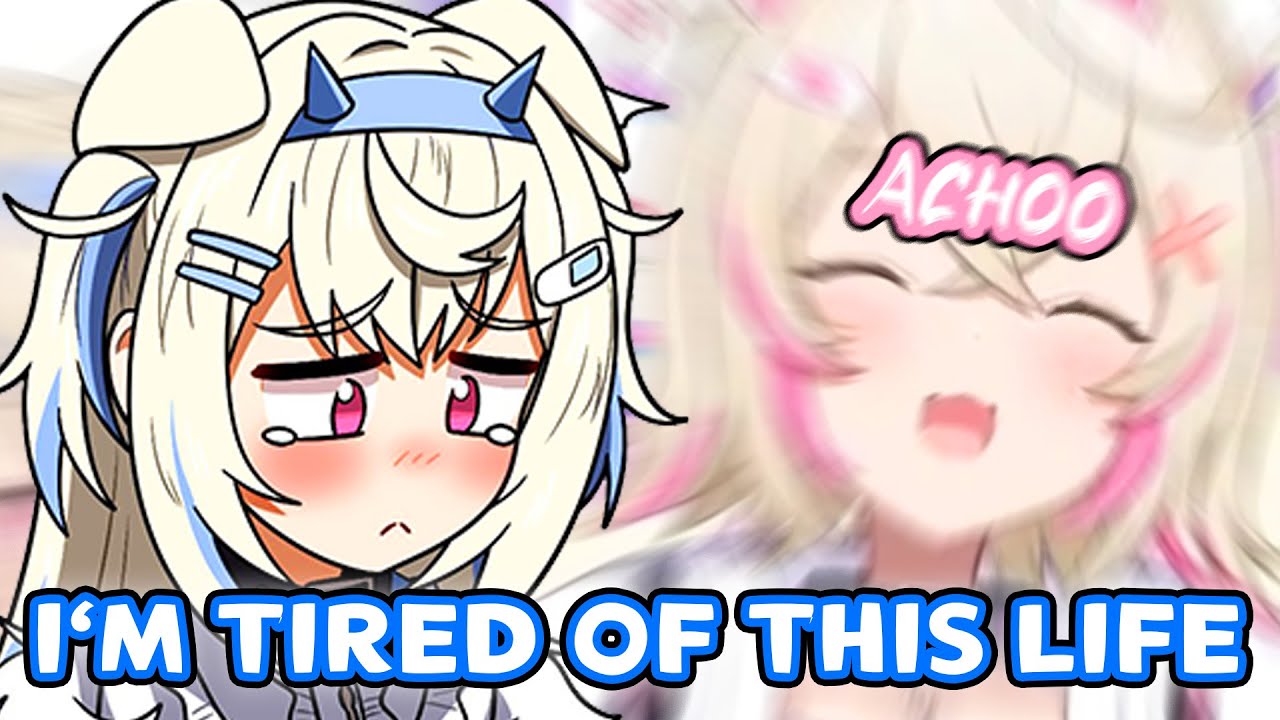 Fuwawa is tired of getting sneezed on [Hololive EN]