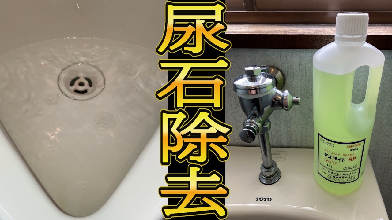 【尿石除去】デオライトSPでトイレ掃除
