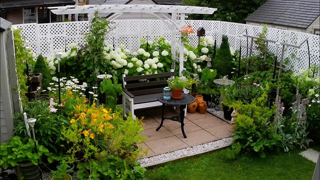 New Day In Our Small Backyard Garden | GARDEN TOUR PLANTS AND FLOWERS #garden #relaxing #new #summer