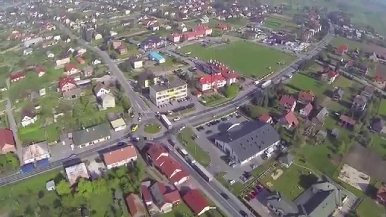 Gmina Lisia Góra z lotu ptaka. Film z paralotni!