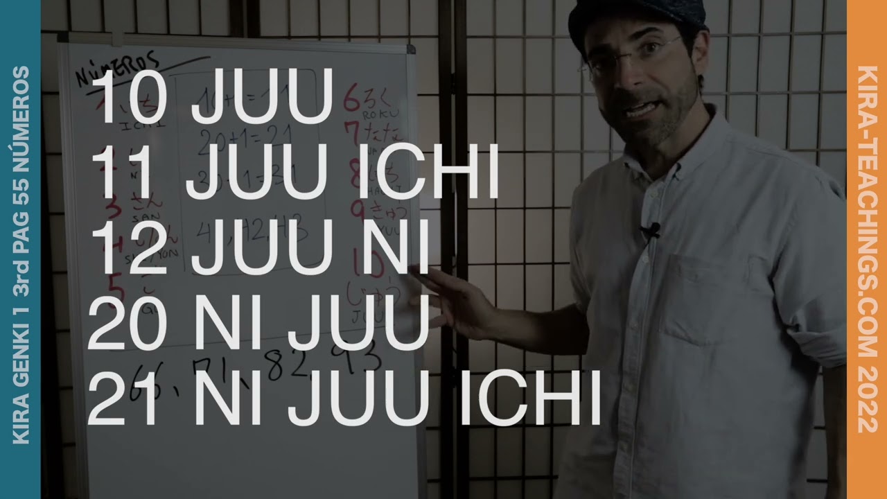 ¿TE ENSEÑO A CONTAR? LOS NÚMEROS EN JAPONÉS | KIRA GENKI 1 3rd PAG 55