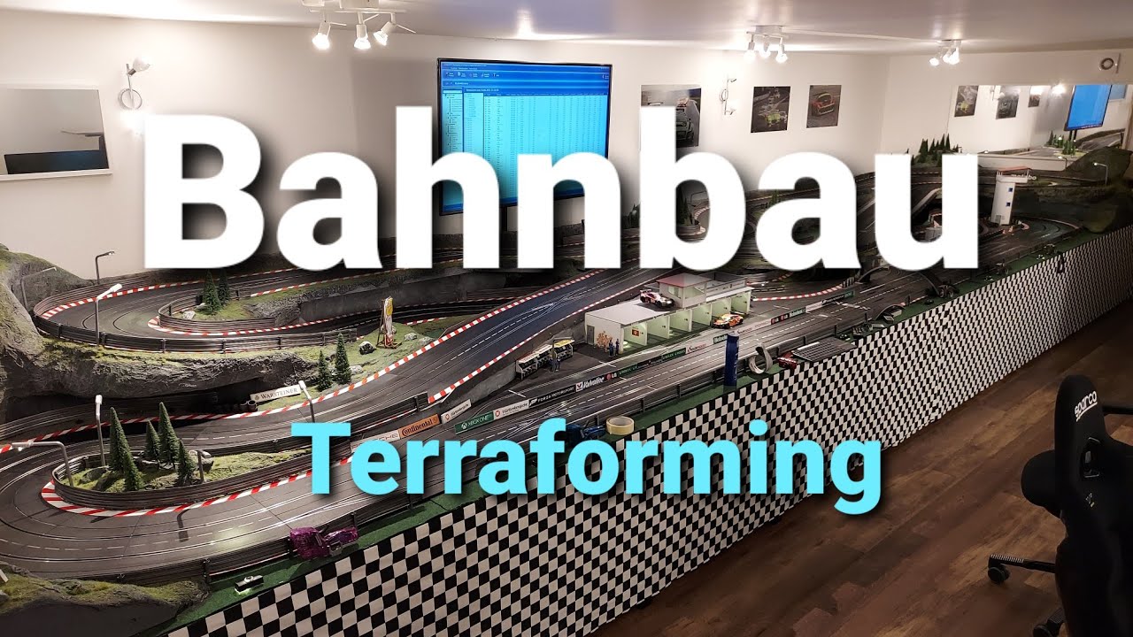 Carrera Rennbahn - Männertraum. Bau und Terraforming