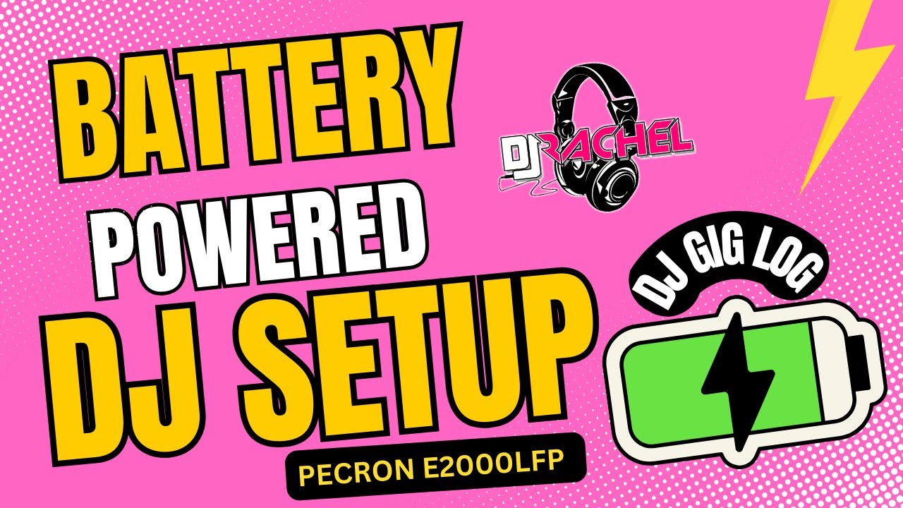 DJ GIG LOG: My COMPLETELY BATTERY POWERED DJ Setup! (PECRON E2000LFP)
