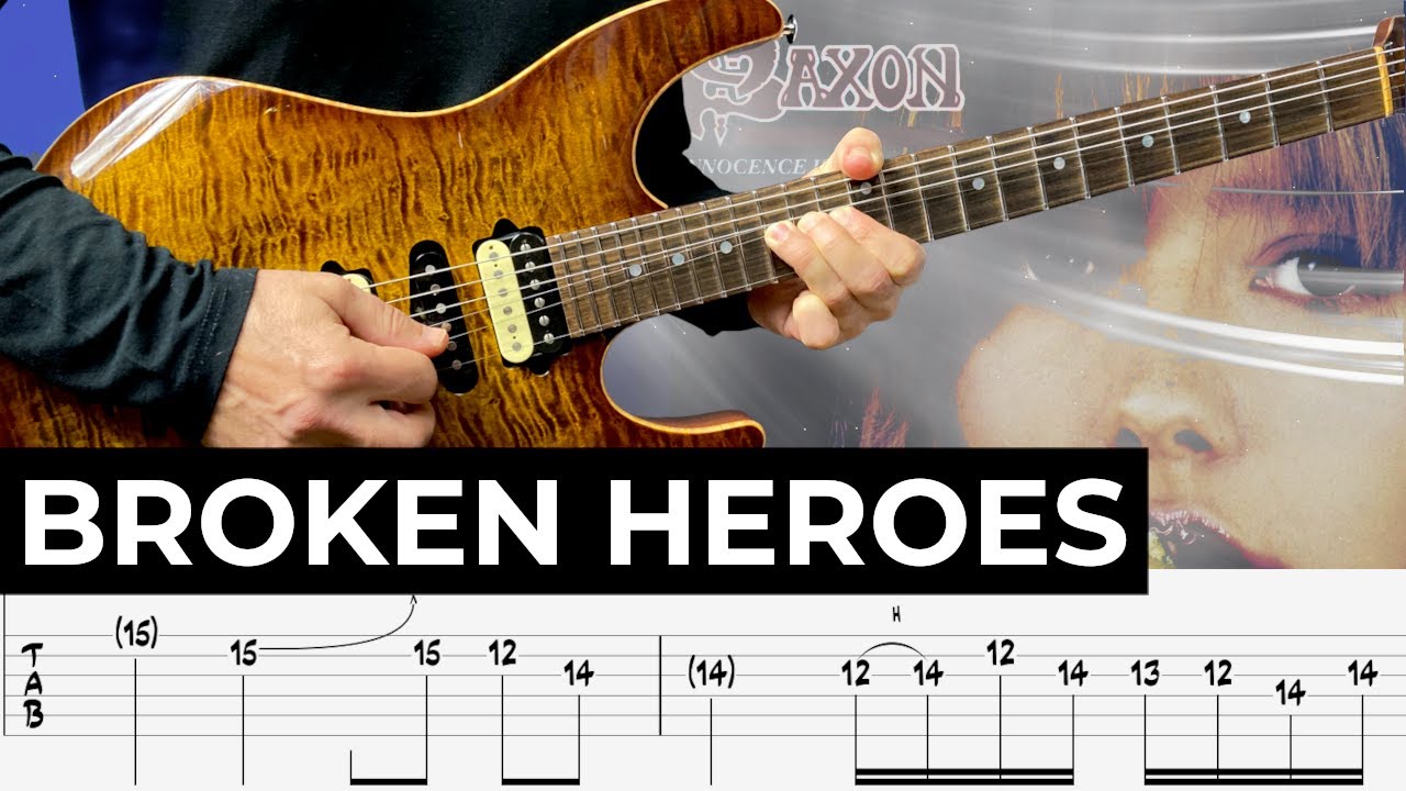 Broken Heroes | Saxon | Guitar Cover | TAB
