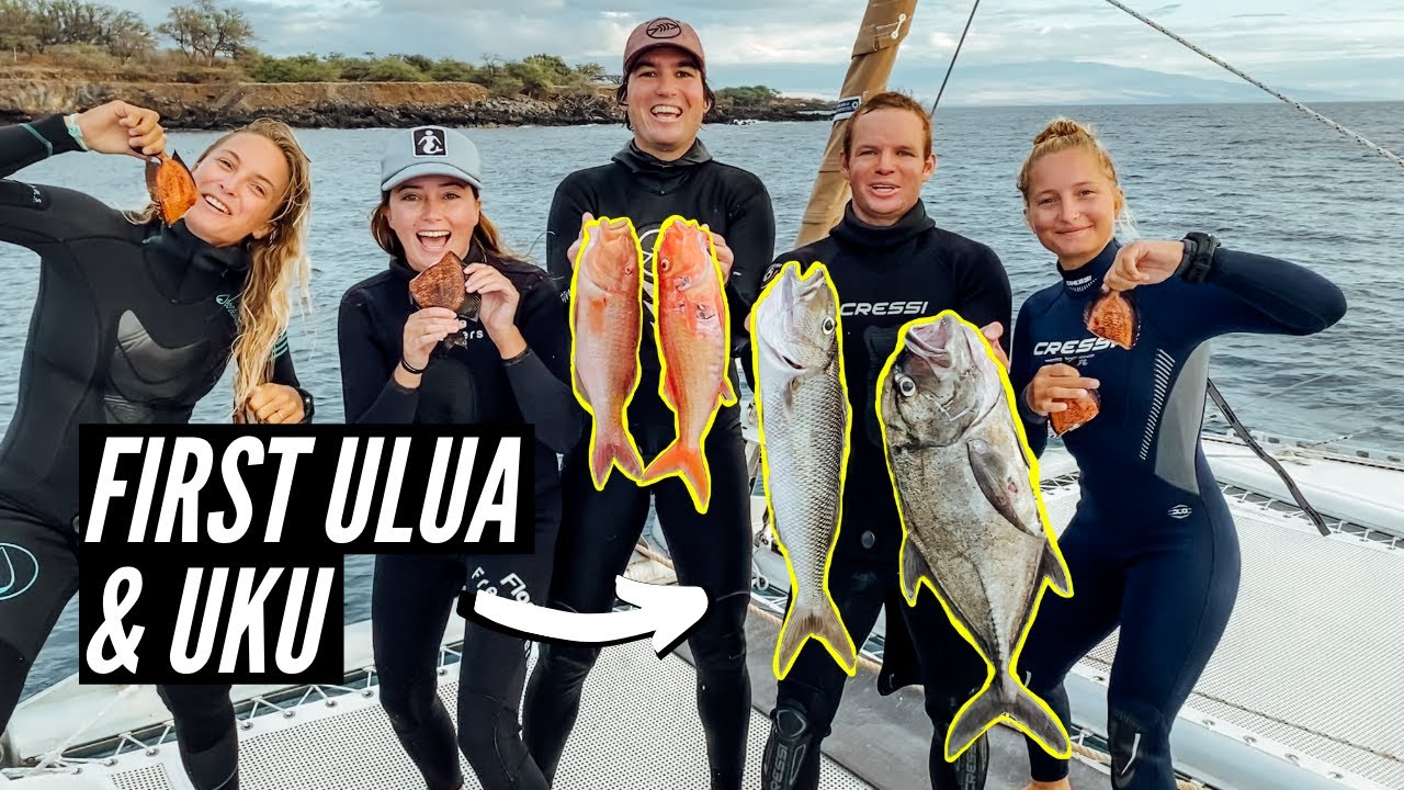 We speared EVERYTHING!!! (UKU, ULUA, GOATS, KOLE) Catch and Cook