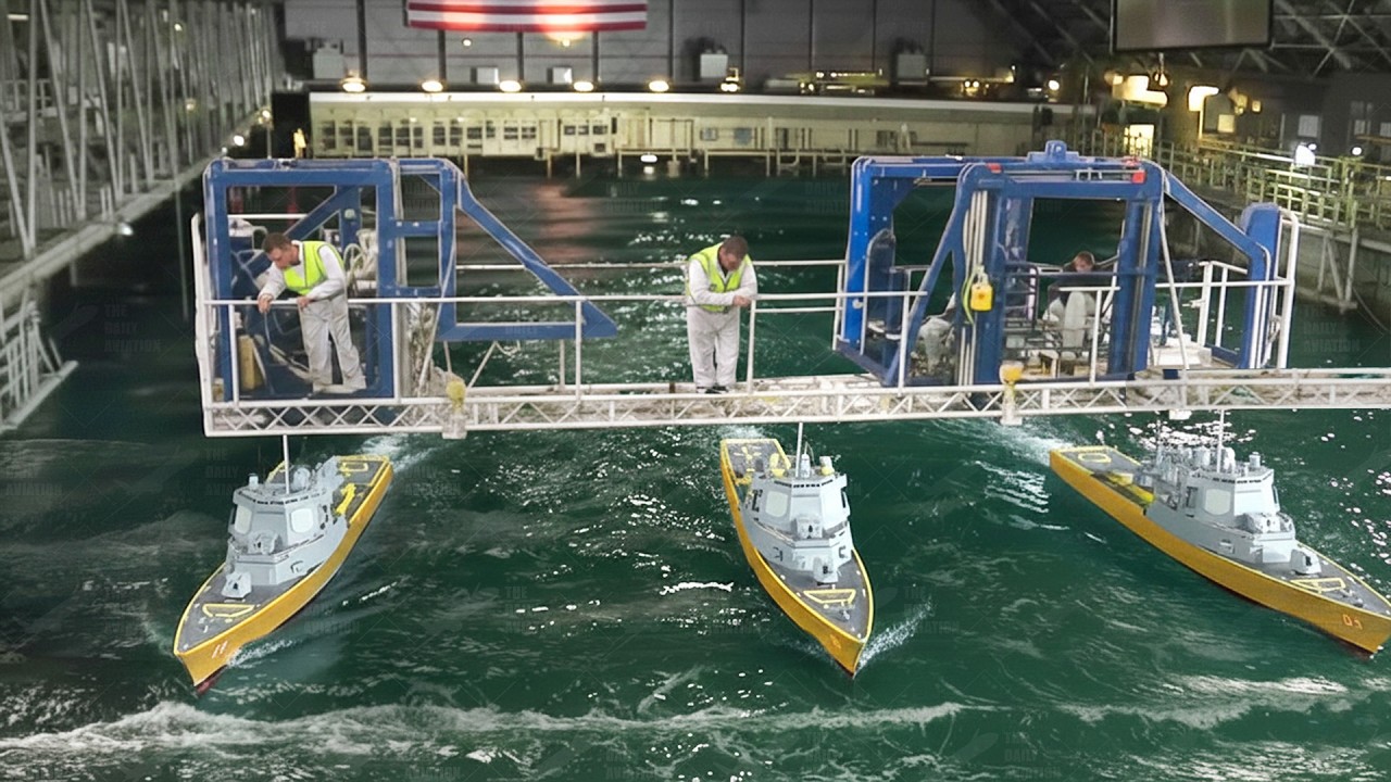 Inside Restricted Indoor Ocean Testing US Navy’s Billions $ Futuristic Warships
