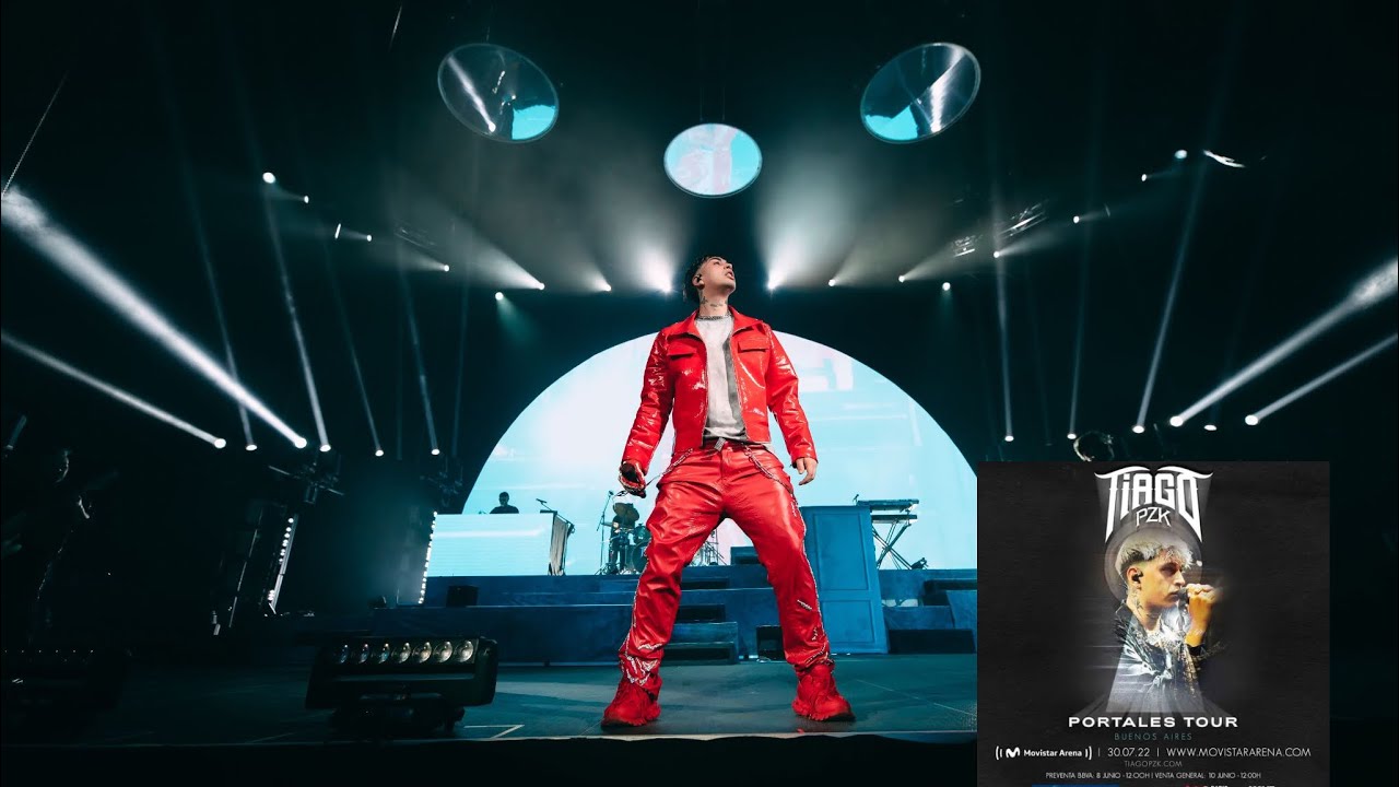 Tiago PZK en vivo - Yo se que Tu ft Lit Killah, Rusherking, FMK, Movistar Arena Argentina 30.07.2022