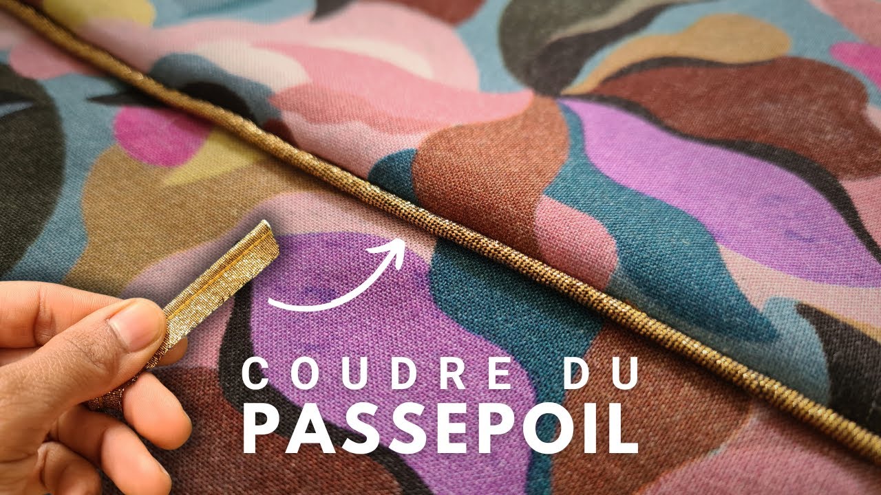 Comment coudre du passepoil entre deux tissus ?