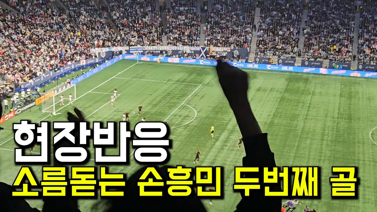 소름주의 손흥민 두번째골 현장반응 (직캠)