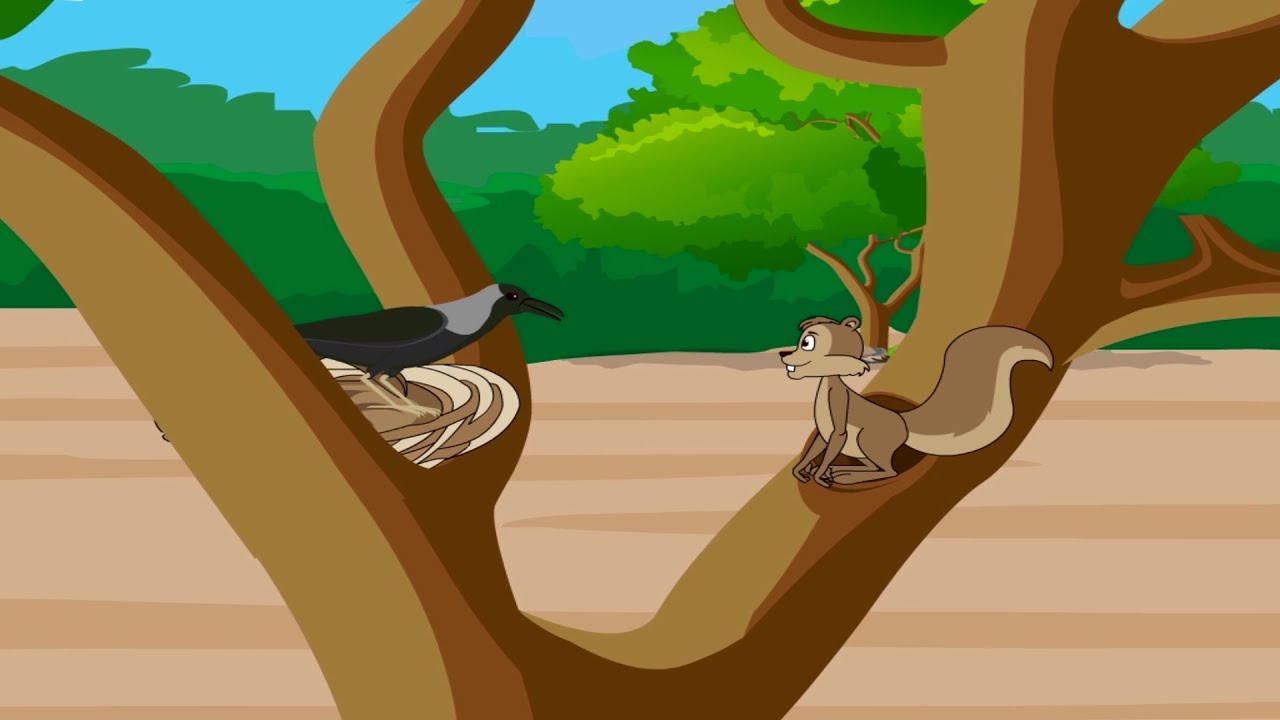 Crow and Squirrel - कौवा और गिलहरी class-5