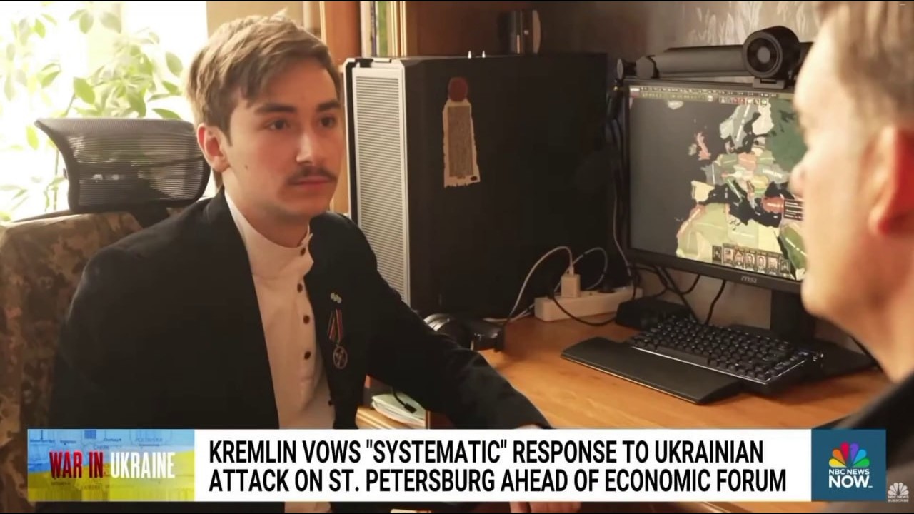 American NBC News TV: Comment from Grisha Putin to Keir Simmons