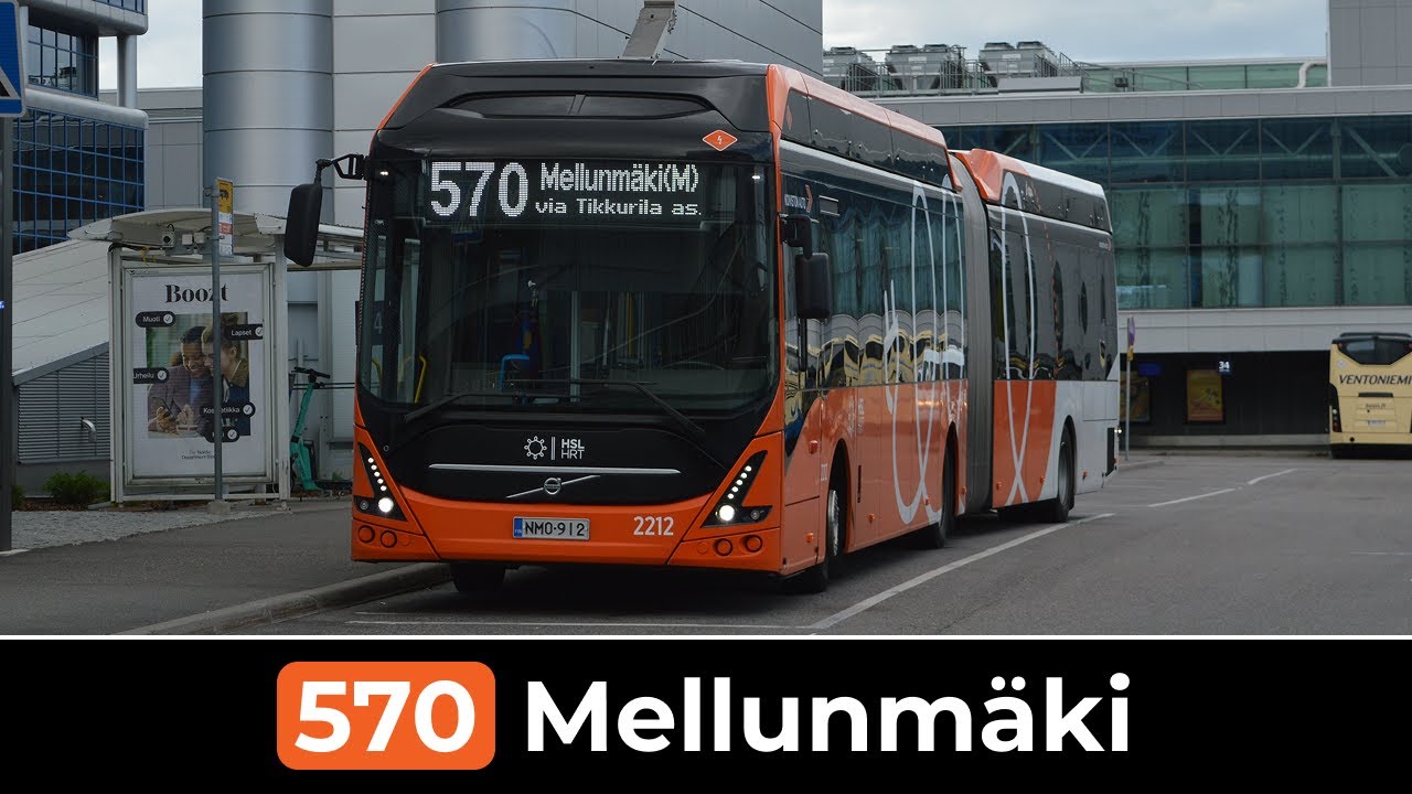 HSL Runkolinja 570: Lentoasema - Mellunmäki (M)