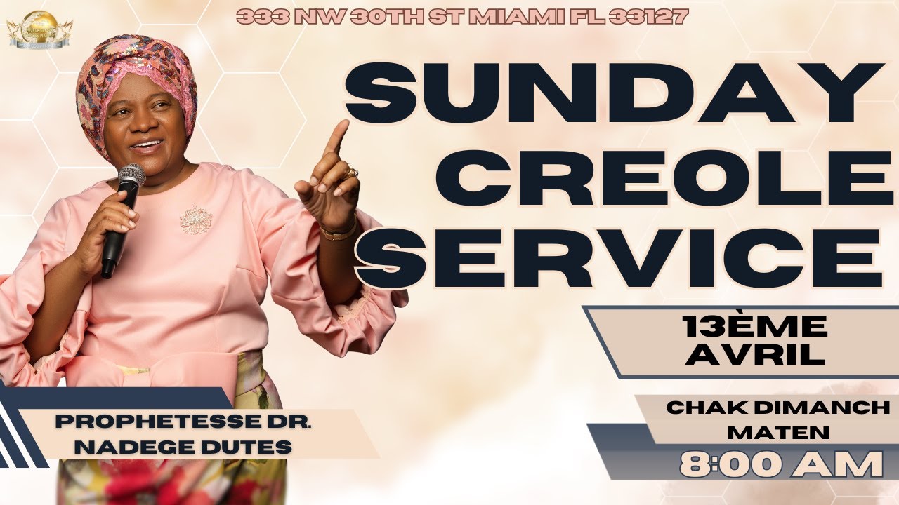 EGLISE DE DIEU SAINTETÉ EN CHRIST | Palm Sunday Creole Service | 4.13.2025