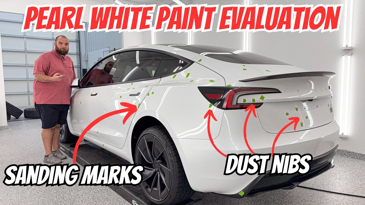 Tesla Continues To Struggle With Paint Imperfections - 2024 Model 3 Performance Paint Evaluation