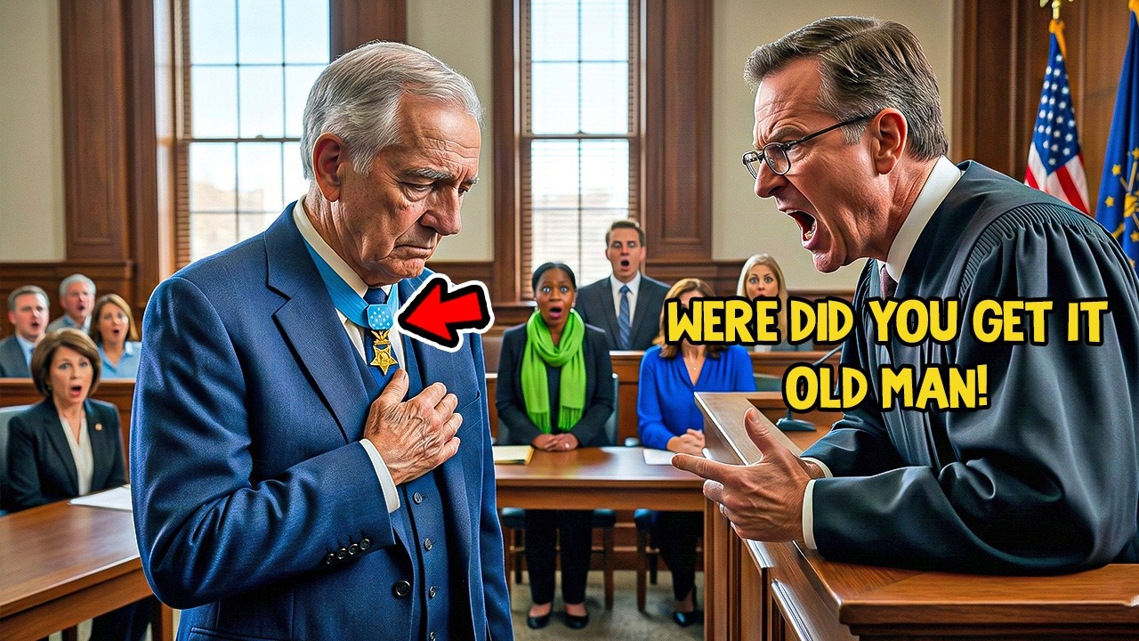 Judge Ordered the Old Veteran to Remove His Medal — Then a General Shocked the Court