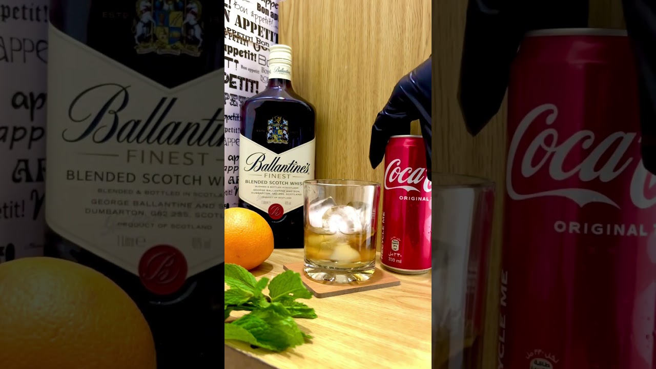 Ballantines with Coca Cola will gives you wings 🤤~ try it #ballantines