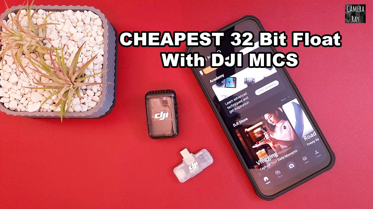 Cheapest DJI Mic 32 Bit Float Recording With Wireless Receiver for Mobile Phones