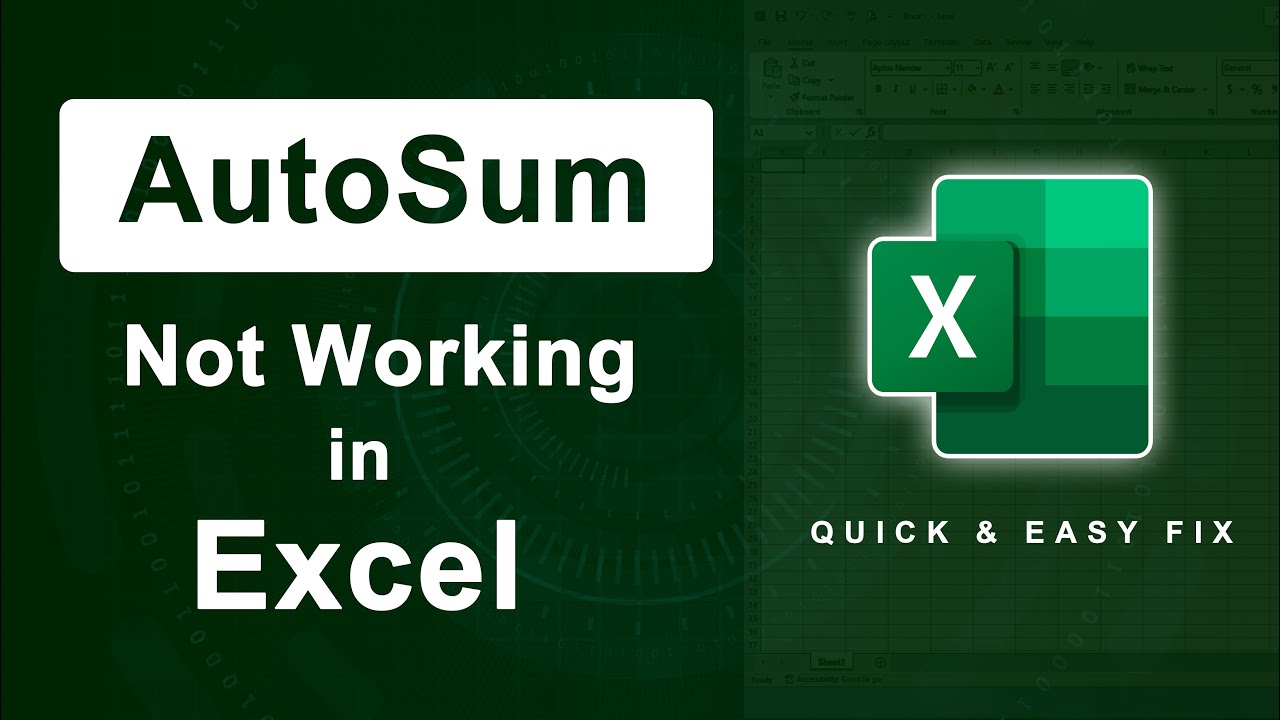 AutoSum in Excel is not working