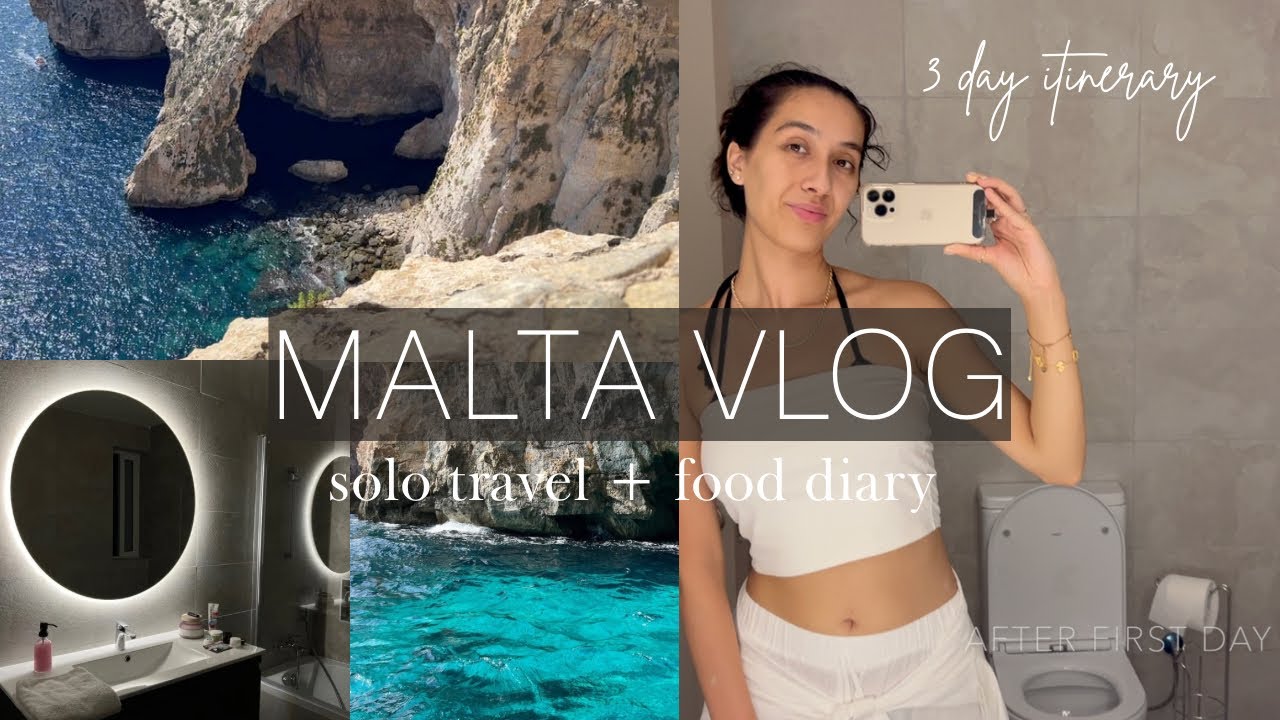 MALTA TRAVEL 2024 VLOG | 3 DAY ITINERARY ♡ solo travel + food diary | luxury apartment | Luisa Love