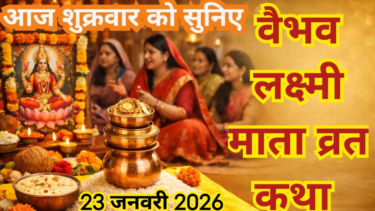  वैभव लक्ष्मी व्रत कथा - शुक्रवार वैभव लक्ष्मी की व्रत कथा - Vaibhav Lakshmi Vrat Katha......