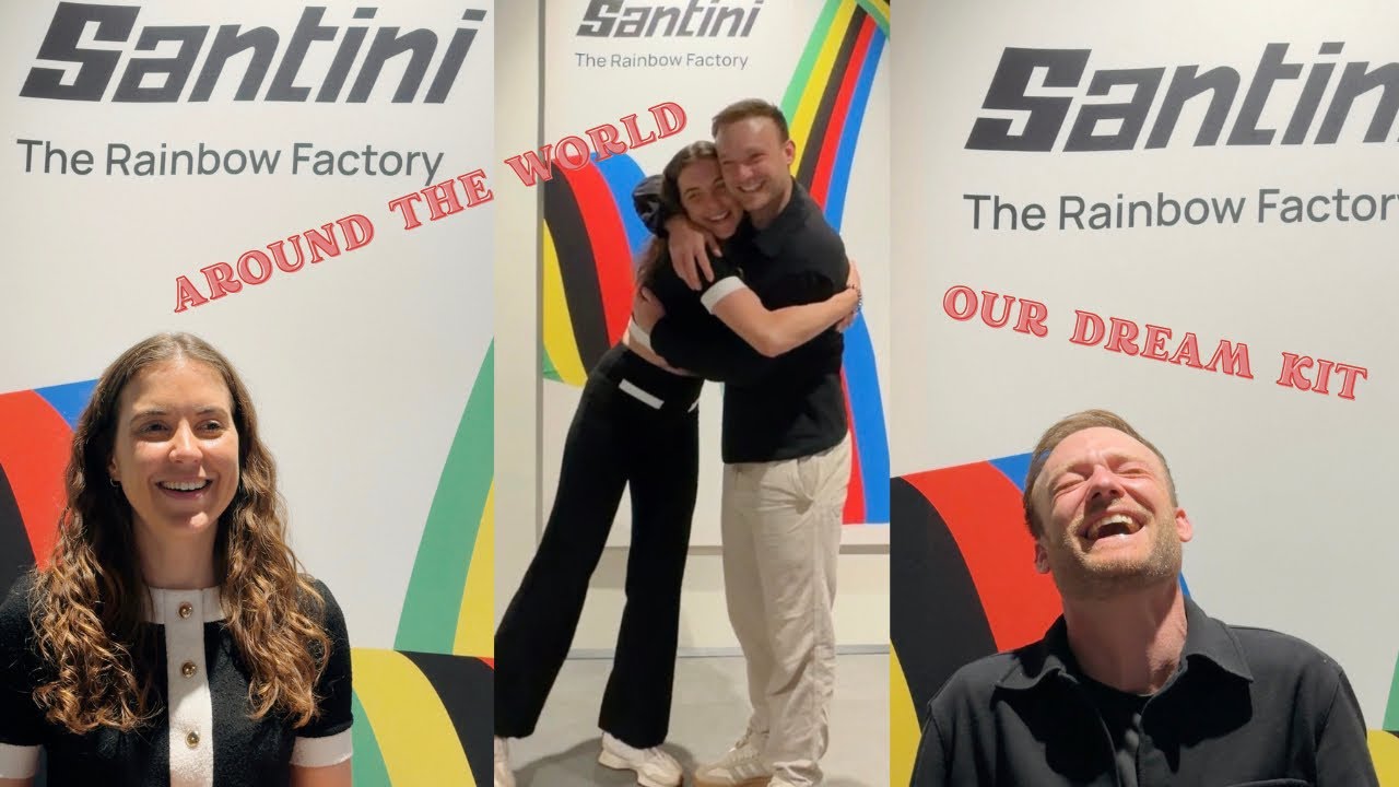 AROUND THE WORLD CUSTOM CYCLING KIT UNBOXING | SANTINI VISIT IN ITALY