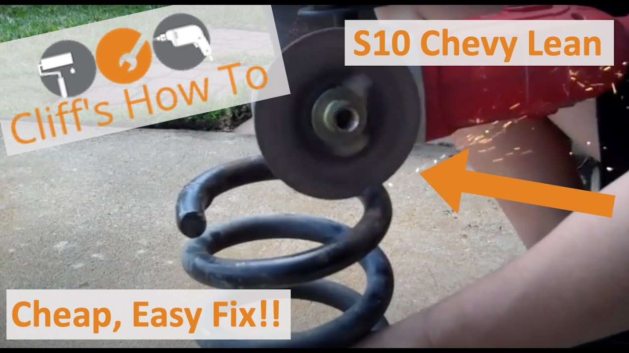 Chevy Lean / S10 Lean Fix DIY Cut One Spring to Level