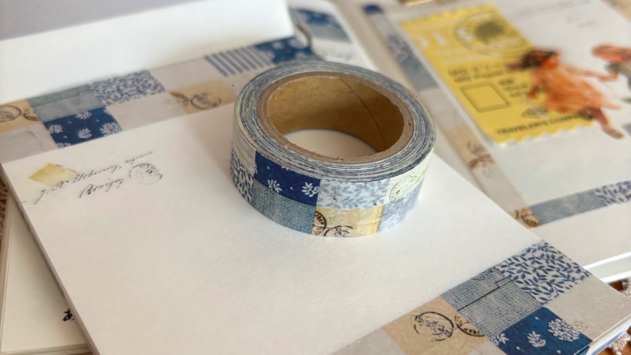 ヨハクさんのメモ＆マステ「モザイク」でコラージュ♡/Yohaku's memo&washi tape「mozaiku」/