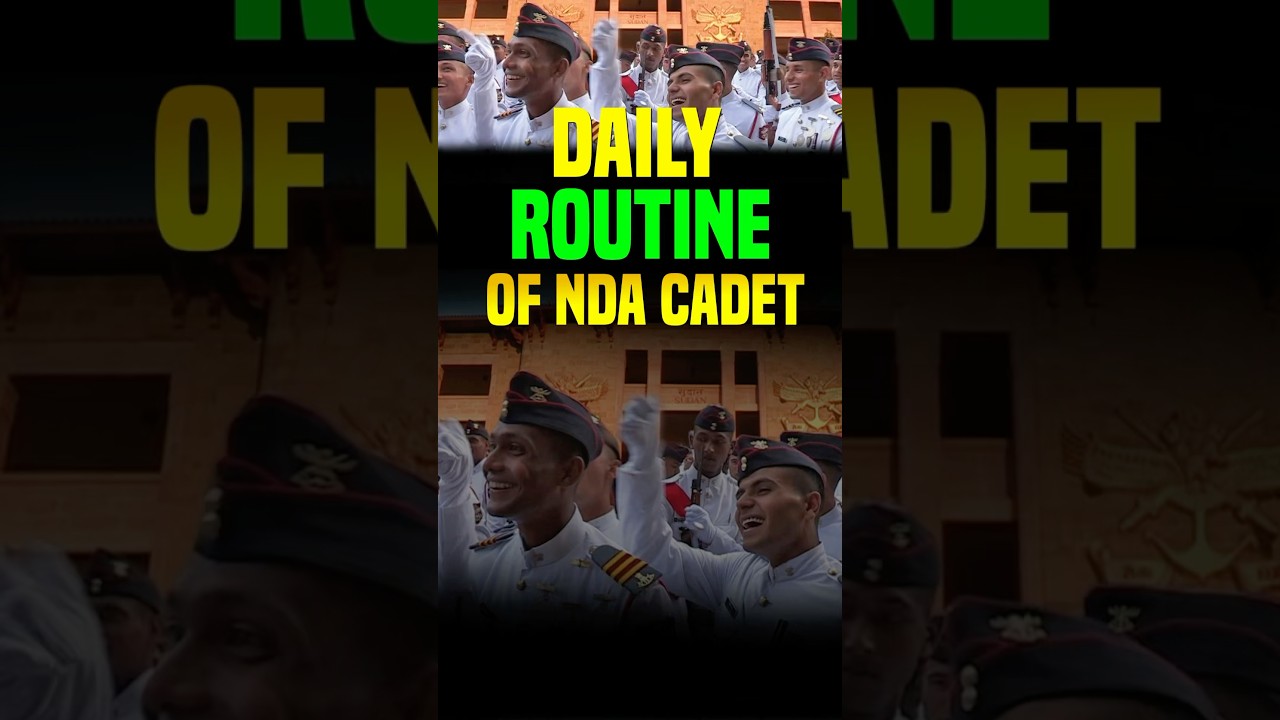 Daily Routine of an NDA Cadet !! 4:30am to 10pm Non-Stop life!! #ndaexam #trendingshorts #motivation