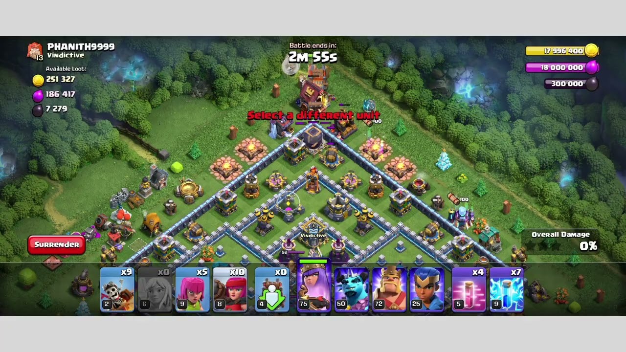 Silently Random coc Playing//Th13 //Only gaming sound /// 