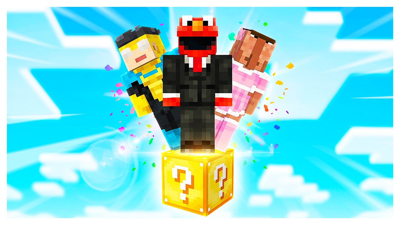 DEBILE vs ONE BLOCK w MINECRAFT ale TO LUCKY BLOCK?!