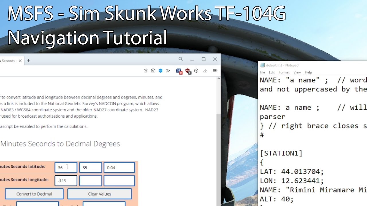 MSFS - Sim Skunk Works TF-104G Navigation Tutorial