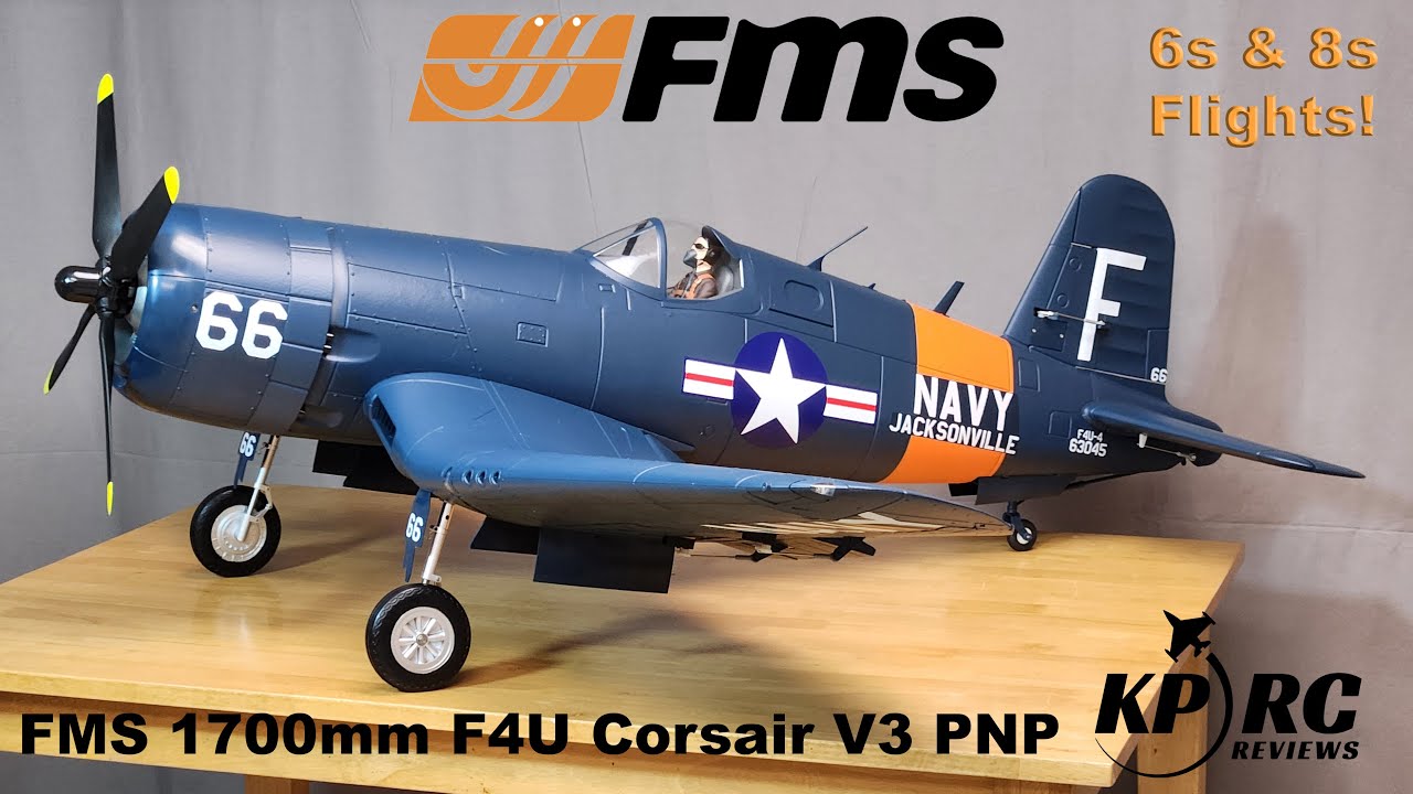 FMS 1700mm F4U Corsair V3 PNP - 6s & 8s Flights