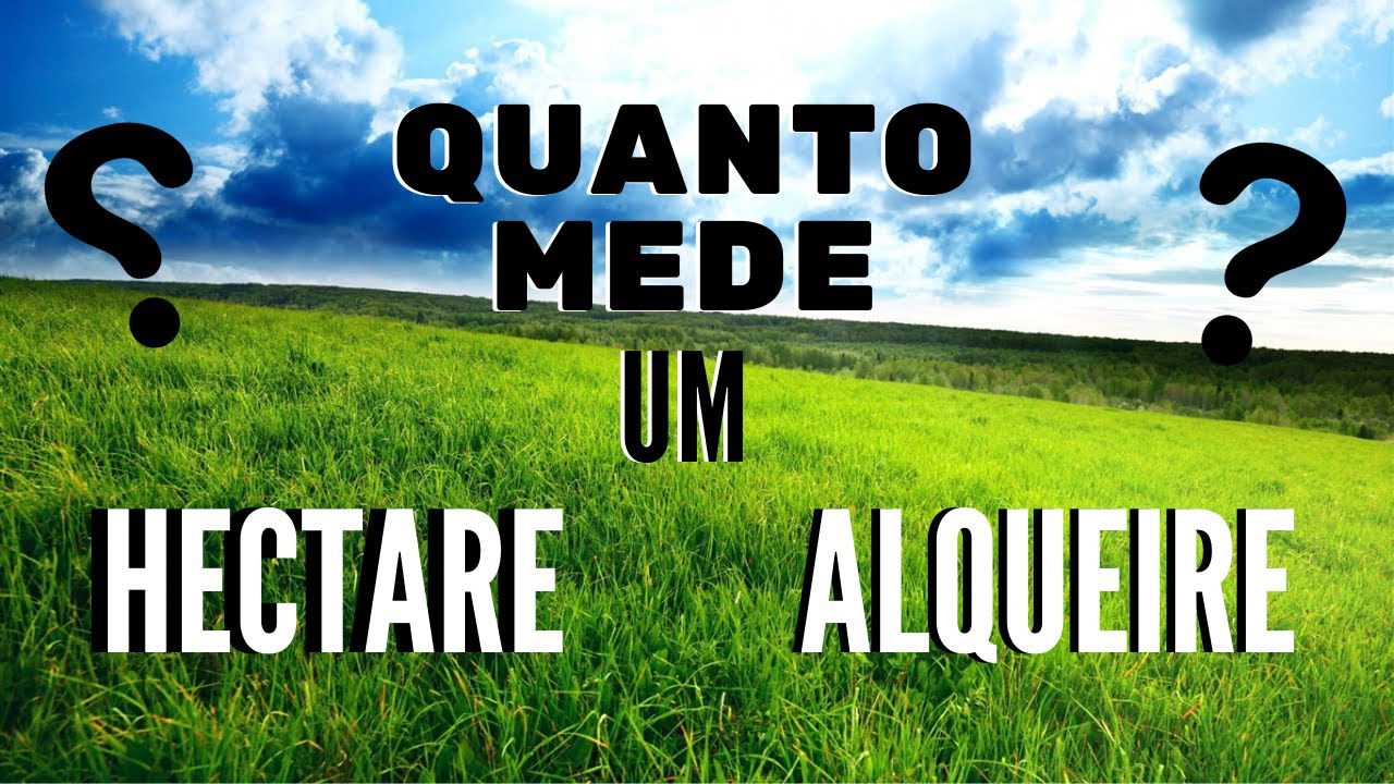 Quanto mede um HECTARE e um ALQUEIRE??