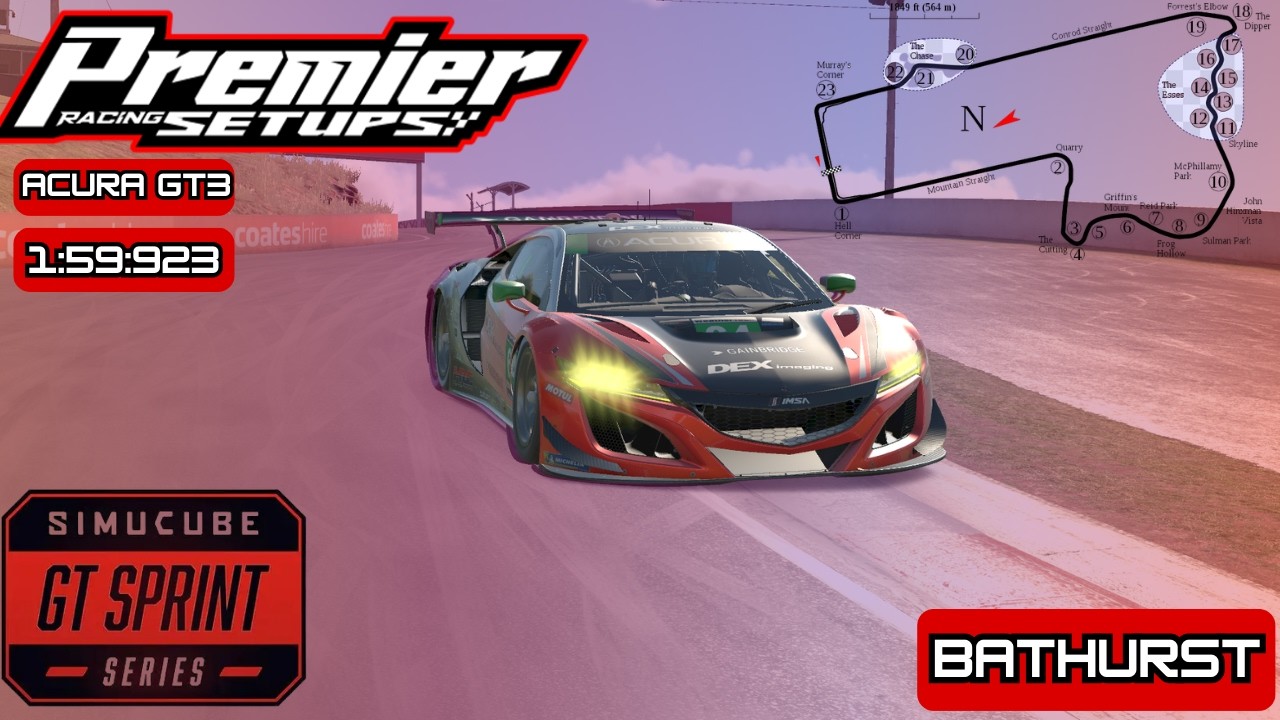 iRacing Hotlap and Track Guide | Acura GT3 @ Bathurst | Gt Sprint Series by Simcube | S26W10