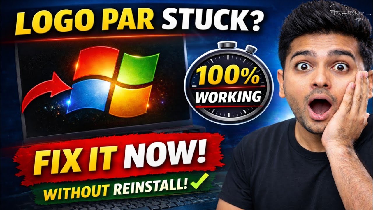 Windows 7 Stuck on Logo? 100% Working Fix Without Reinstall (Permanent Solution)