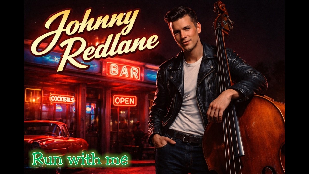 Johnny Redlane – Run with me | 1950s Rockabilly Rock and Roll (Sun Records Style)