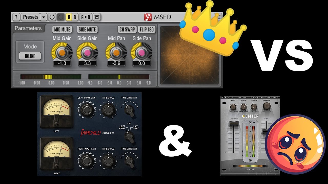 Voxengo MSED, the free Mid Side Processing plugin beats the paid plugins from AVID and Waves