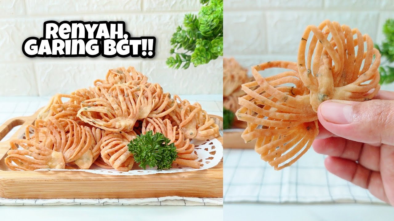 RESEP SIMPEL BERBAHAN TEPUNG DAN BAWANG PUTIH, BISA BIKIN SENENG SEKELUARGA!! KUE BAWANG RENYAH!!