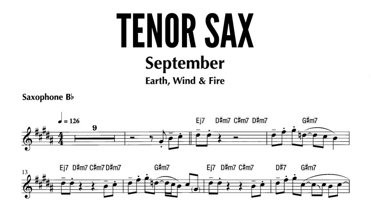 Earth, Wind & Fire [SEPTEMBER] [tenor sax]