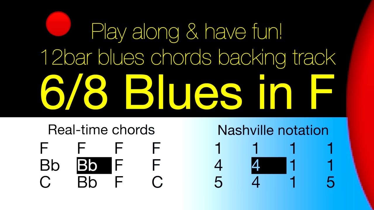 6/8 Blues in F major. Classic 12bar-Blues backing track. Play along & have fun!