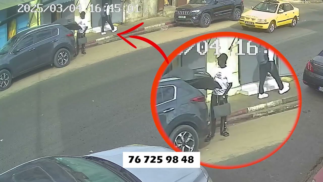Un voleur pris en flagrant délit par des caméras de surveillances