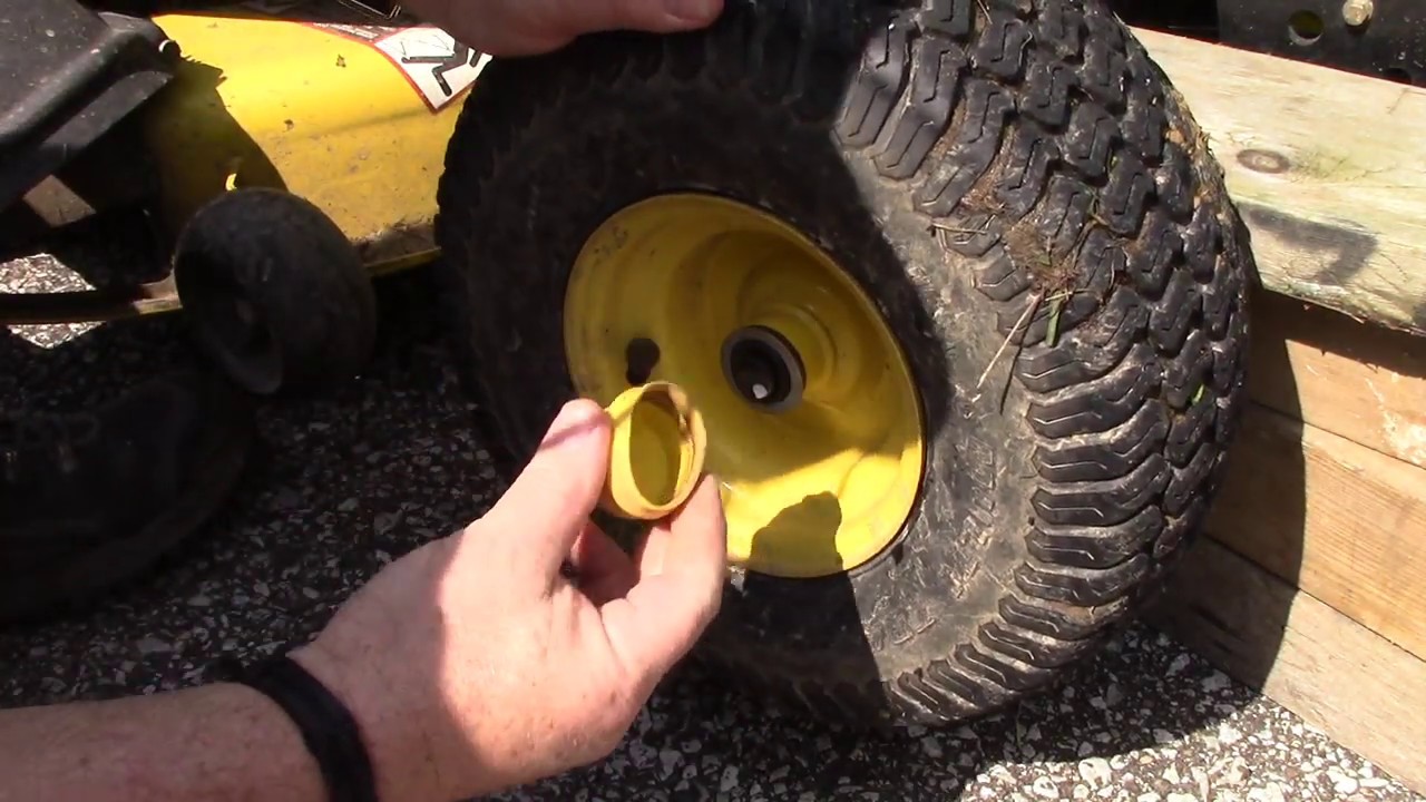How to Remove Front and Rear Tires (Wheels) from John Deere X310 Lawn Mower Tractor