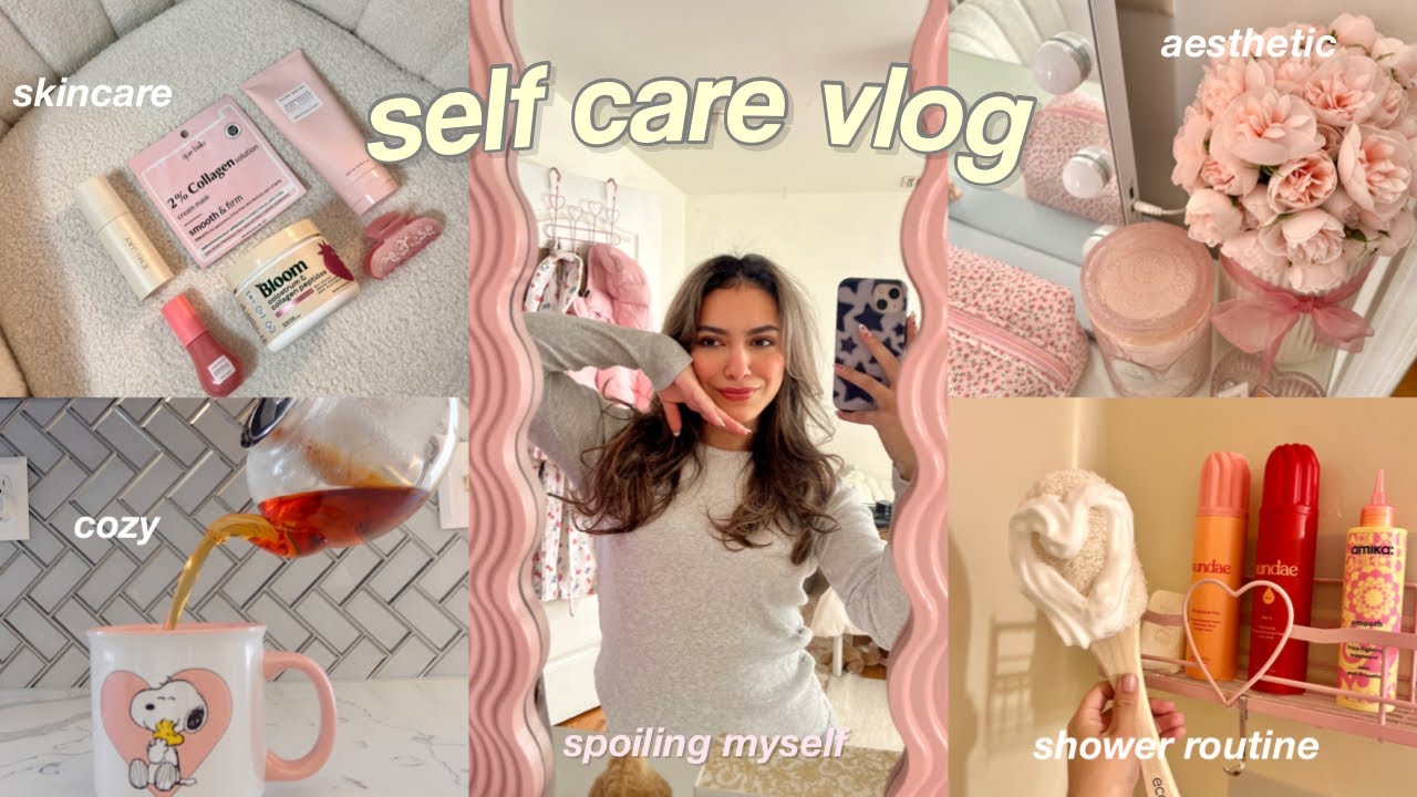 COZY SELF CARE VLOG 🫧 that girl, everything shower, pamper routine