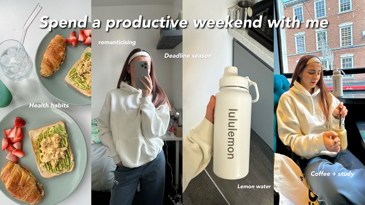 Productive Weekend Vlog (Studying, Coffee shops, mini Q&A + more!)