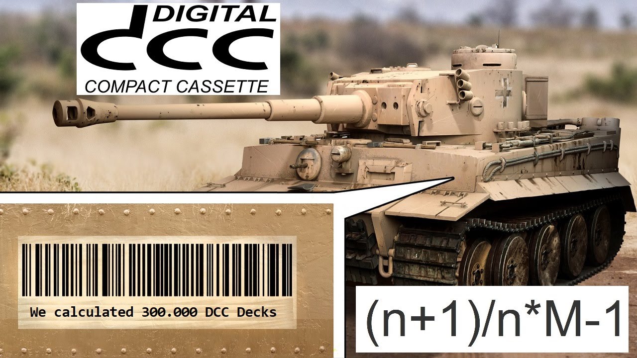How Many Digital Compact Cassette Decks Were Ever Produced ? Calculations  Via A WWII Formula.